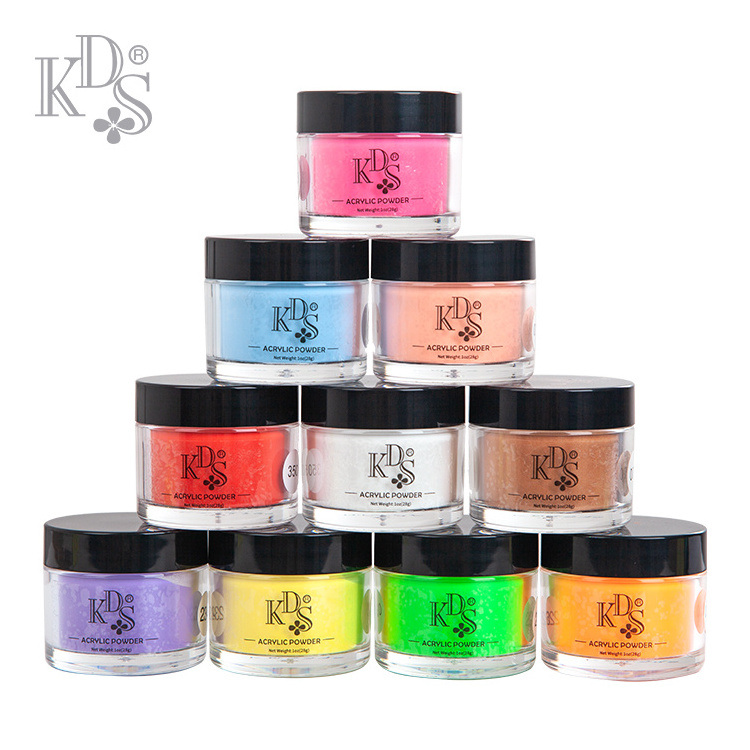 KDS colorful acrylic nails powder with monomer acrylic nail liquids, acrylic powder for bulk