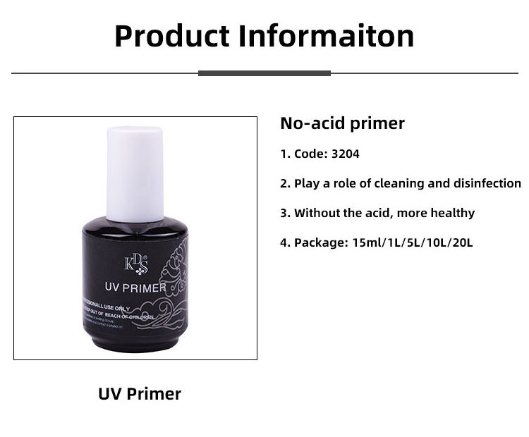 UV odorless primer for nails art bonder gel