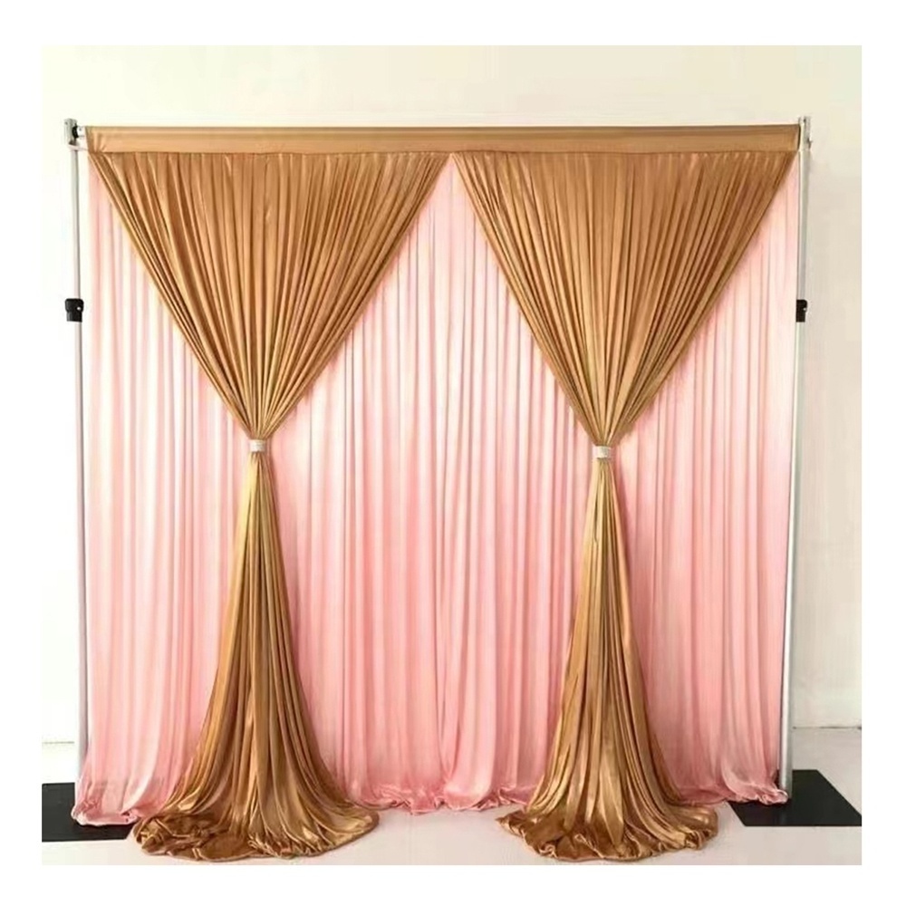 Kindawow backdrop pipe and drape with base plate Adjustable height and width drape support system for events