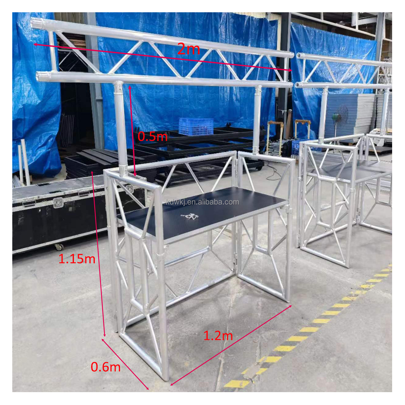 Kindawow Aluminum DJ controller booth truss  electric control box table for events