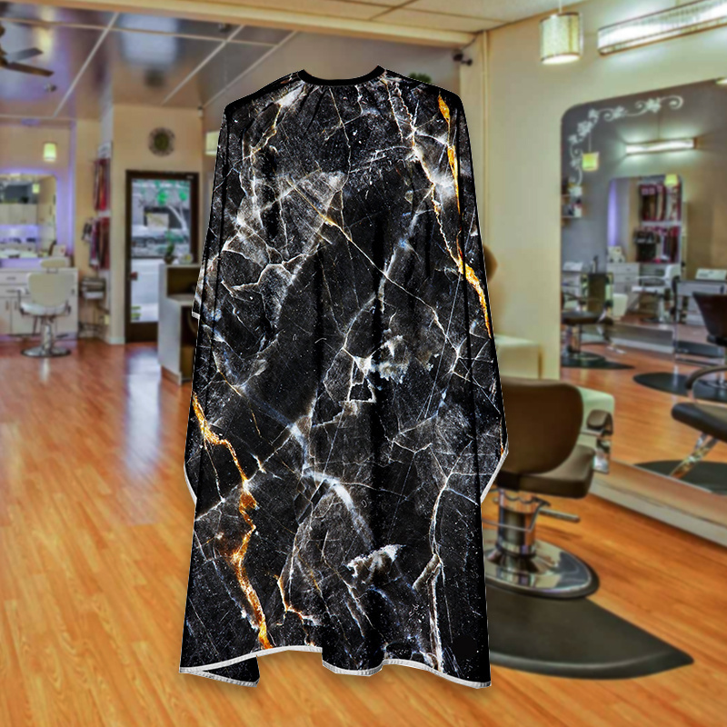 KEFEI wholesale unisex custom printed barber cape for hairdressing hair cutting salon cape