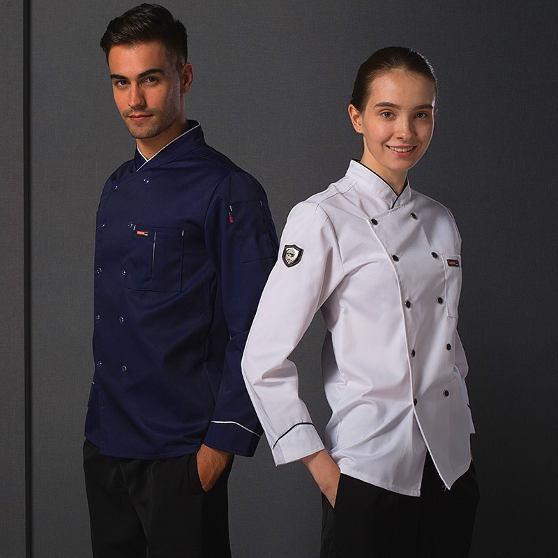 Professional Custom Design Chef Coat Chef Jacket Chef Uniform Tops Woven Unisex Comfortable Work Uniform Cook Uniform for Unisex