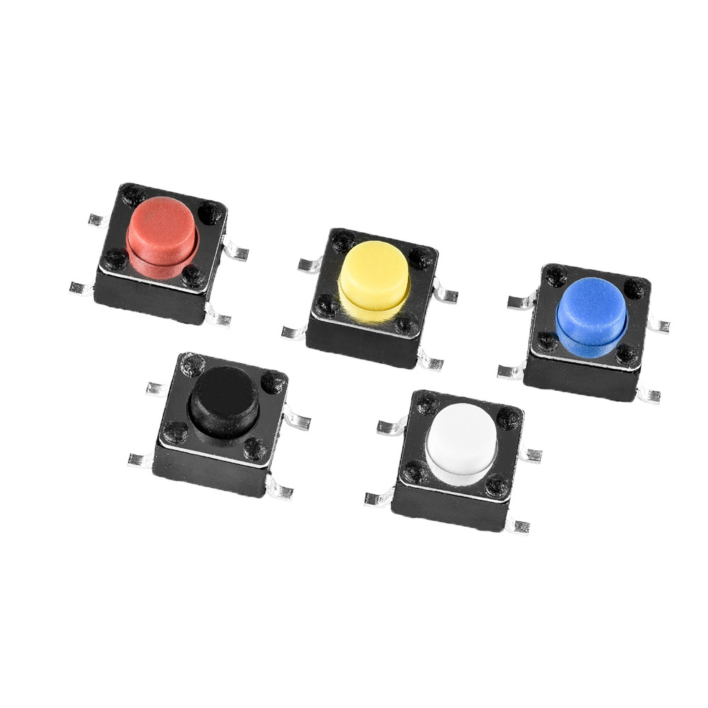 TVDM04 6x6mm tactile switch SMT micro push button switch 4 pin 6*6 tact switch SMD for TV remote