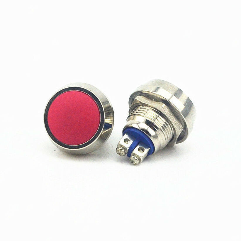 Push Button Switches IP65 Plastic Ball Shape Head Momentary Waterproof 2 Pin Mini 12mm 36V 2A SMD Redmi Note 8 Pro Button CN;ZHE