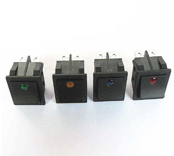 1E4 Kcd4 Rocker Switch T85 1e4 Large Size Large 4 Pins Cat Eye 20A 250VAC Mini Push Button Switch Red Green Yellow Blue White