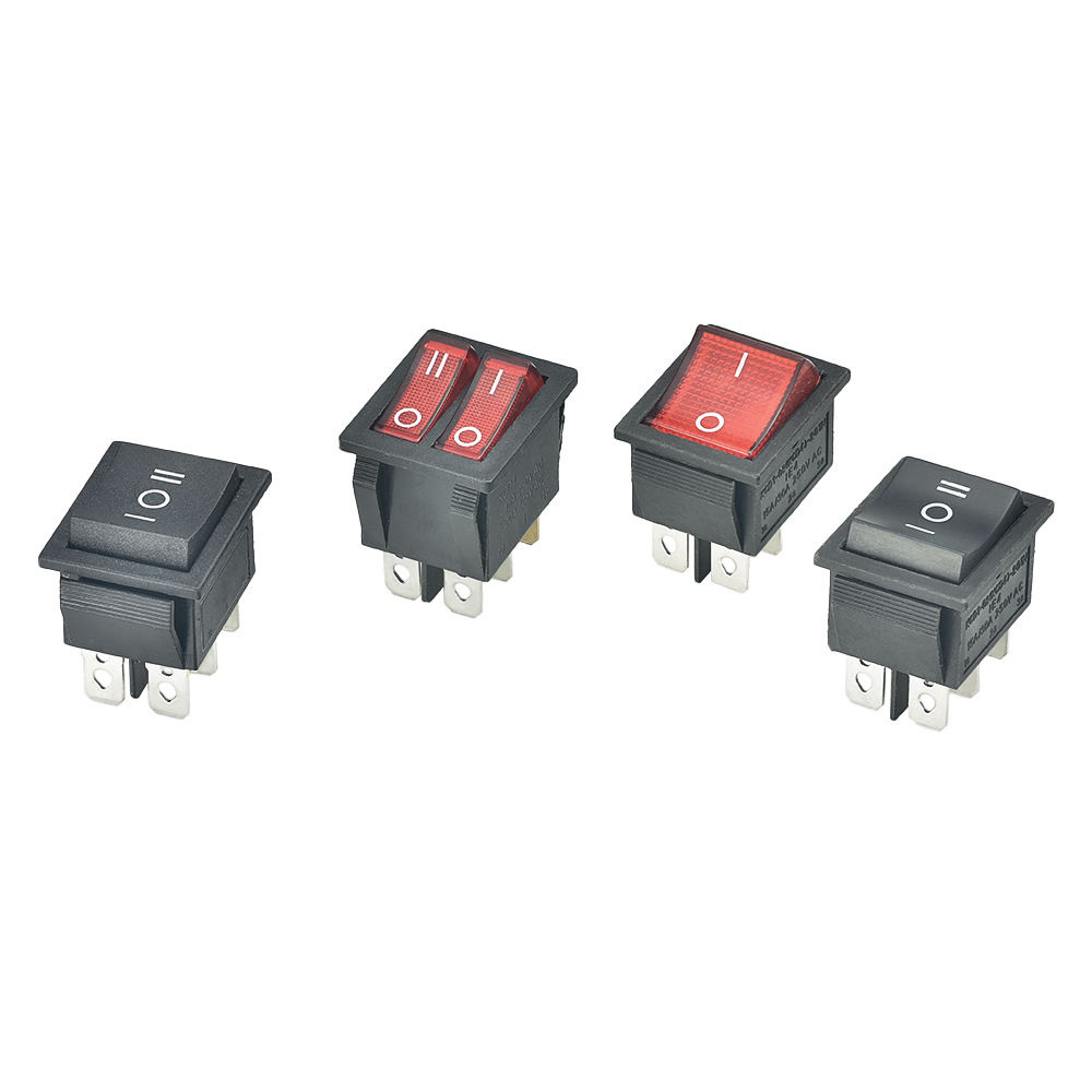 KCD1 KCD3 KCD4 4 pin rocker switches led on off on mini 12 volt  rocker switch