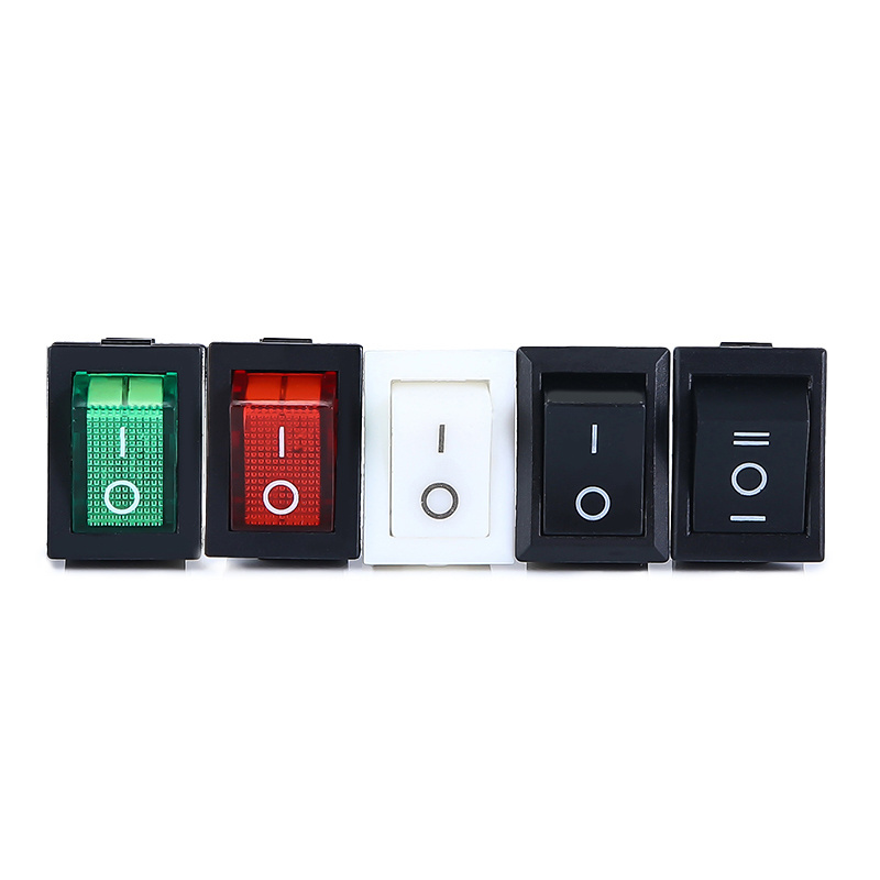 wenzhou KCD-101 ON-OFF-ON 3 position switches LED illuminated rocker switch