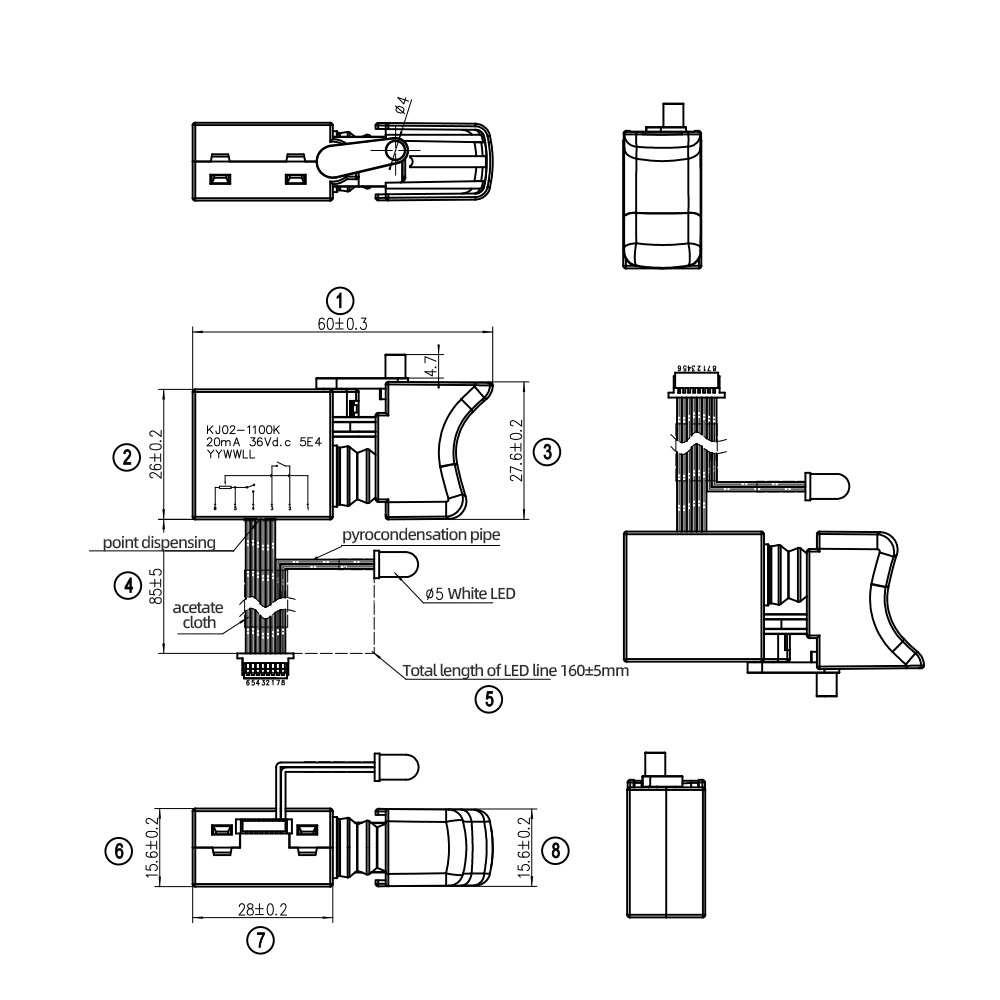 brushless cordless power tool switch dustproof DC signal trigger switch Variable Speed Switch