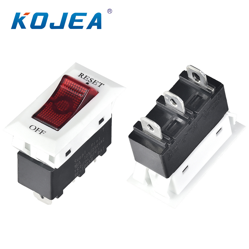 reset off oval motorcycle overload protection switch on off rocker switch circuit breaker overload protector