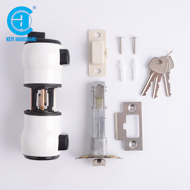 KG-26 Aluminum Round Knob Lock One Side Slidng Swing Door Lock