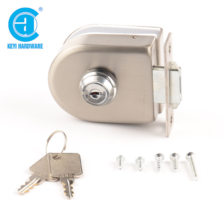 Hot Sale Security Commercial Frameless Stainless Steel Bathroom Sliding Swing Glass Center Door Lock