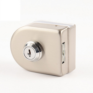 Hot Sale Security Commercial Frameless Stainless Steel Bathroom Sliding Swing Glass Center Door Lock