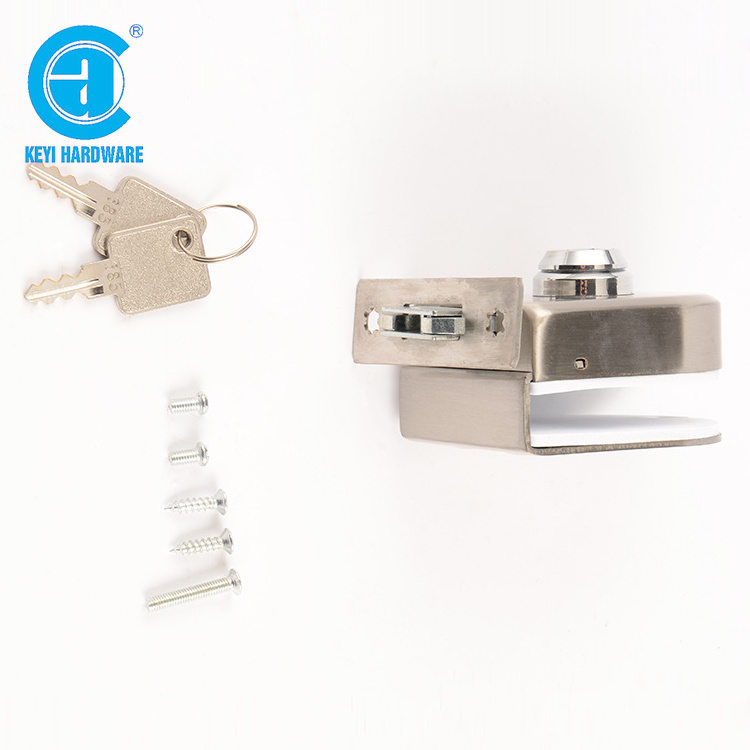 Hot Sale Security Commercial Frameless Stainless Steel Bathroom Sliding Swing Glass Center Door Lock