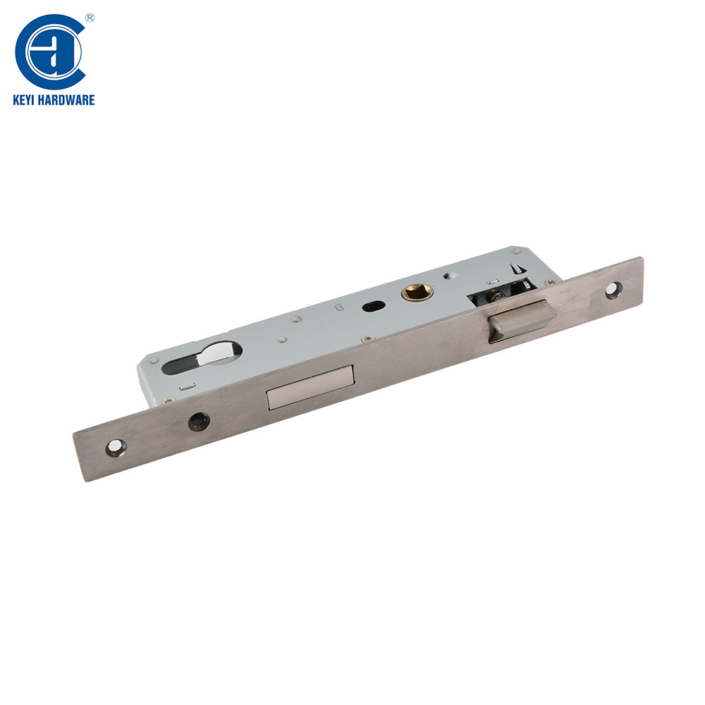 KEYI High Security Stainless Steel Mortise Door Lock Customized Size with 85mm Center Distance for Aluminum Zinc Alloy Doors