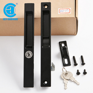 Security Aluminum Door and Window Hardware Accessories Sliding Window Latch Aluminium Window Lock with Key