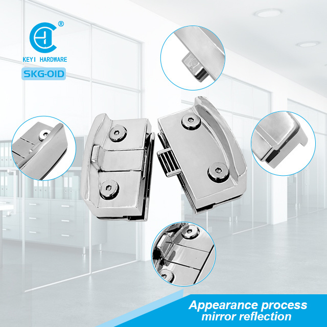 Safety South America Commercial Office Center Door Clamp Lock frameless sliding glass door lock