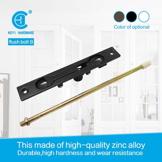 KEYI Flush Bolt B High Quality Zinc Alloy Door Flush Bolt