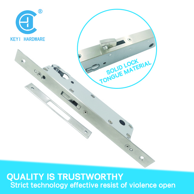 KEYI Security  Double Hook Spring Bolt Lock Body High Quality Sliding Door Mortise Lock Body