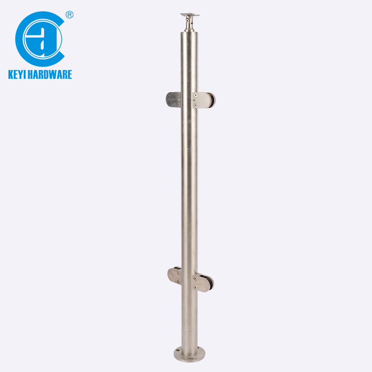 KEYI Hardware Factory Supply Stair Balustrade Posts Stainless Steel Handrail