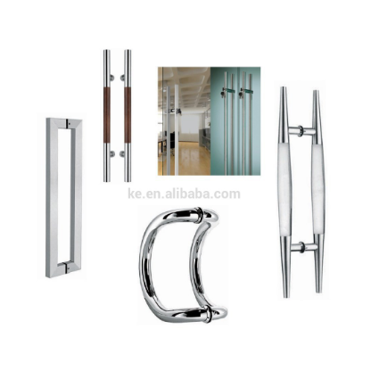 Modern customizable door handle shower room stainless steel pull door handle for glass door