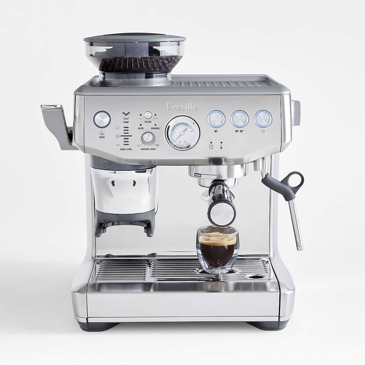 Ready to Ship Bre_villeS BaristaS Express Impress Brushed Stainless Steel Thermal Coffee Maker