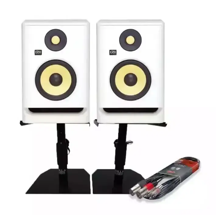 BEST BUY KRK ROKIT 8 G4 9'' 2 Way Active Studio Monitor Kit (Pair White Color) Speaker