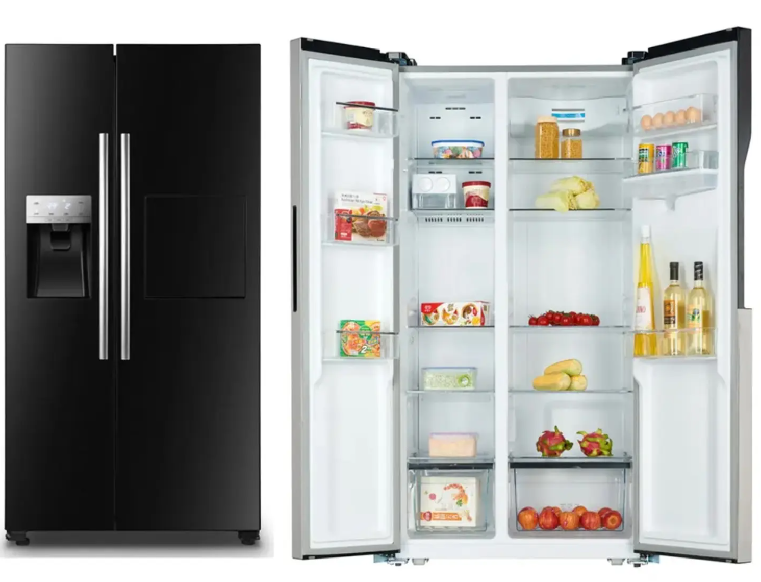 543L Wholesale Large Capacity Kitchen Refrigerator Home With Ice Maker And Water Dispenser