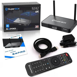 Superbox S4 Pro Dual Band Wi-Fi Smart Media Player the best iptv box in USA America android tv box decoder