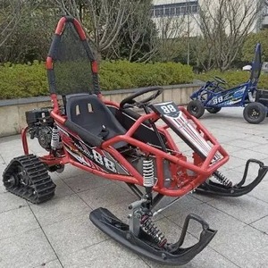 100% BEST DISCOUNT 168cc kids go cart cheap atv snowmobiles gasoline snow scooter Winter Sports