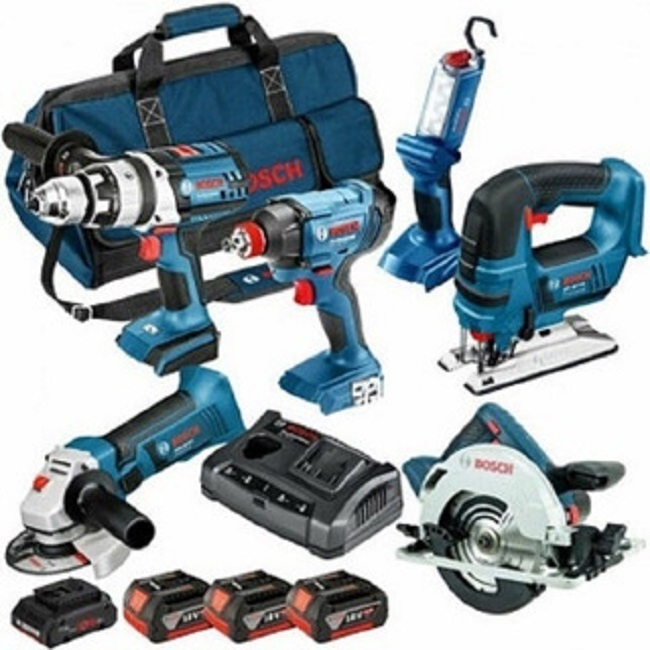 Untouched-Newly BosChs_20V 6.0-Ah Li ion Cordless 15-Pieces Combo Kit Power Tools W\ Free Shipping