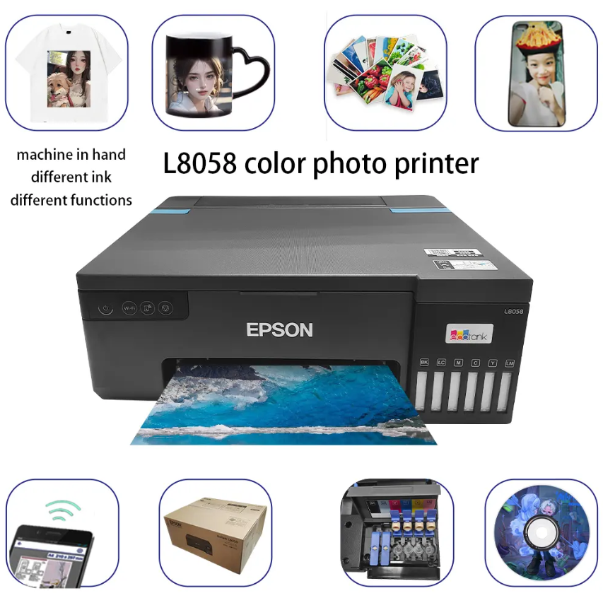 Ep L8050 L8058 inkjet printer black Sell well Original genuine a4 inkjet printer