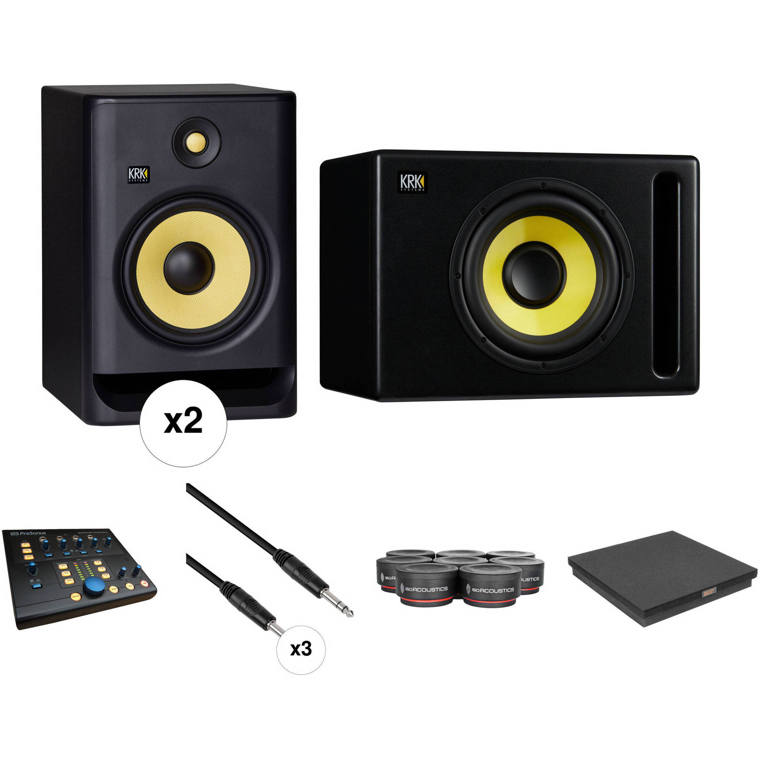 HOT SALES KRK RP8 Rokit 8 G4 Professional Bi-Amp 8 Powered Studio Monitor Pair