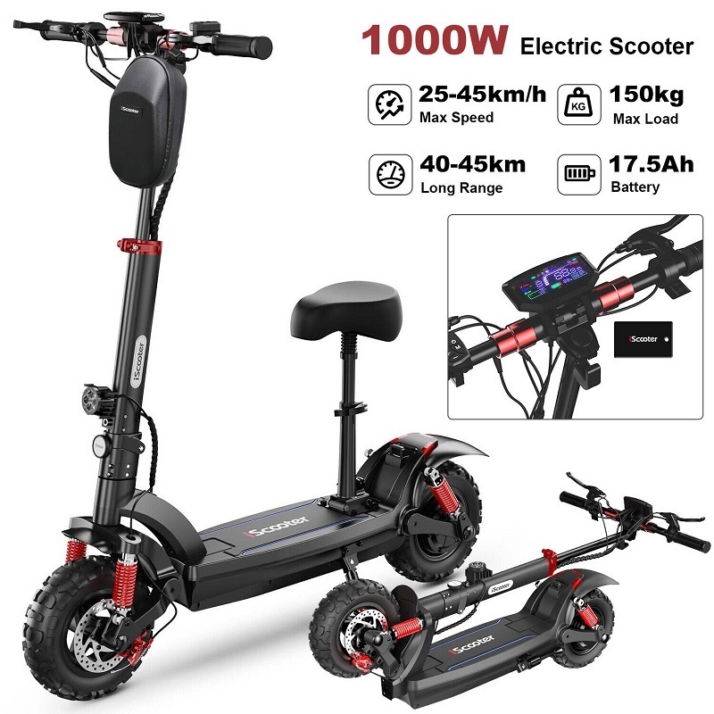 BEST OFFER FOR Fast Adult 1000W Electric Scooter 28Mph Fast Speed 11'' Off Road E-Scooter + NFC Lock