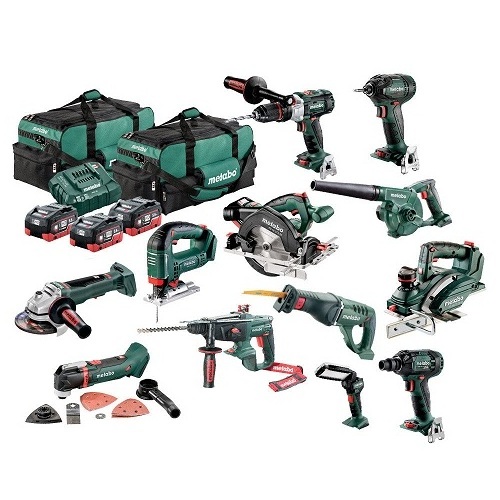 Low Wholesale Offer METABOS 18V 12 PIECE 5.5AH LIHD COMBO AU69000040 power tools