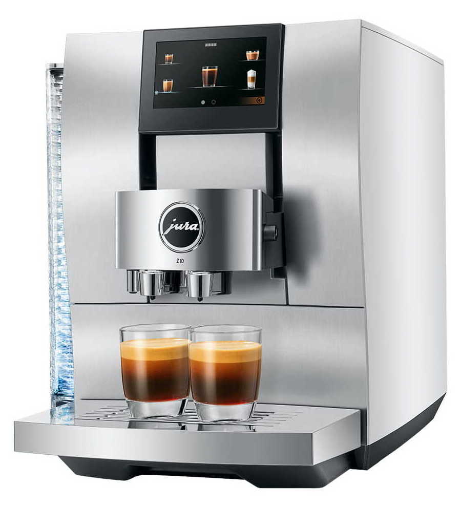 AUTOMATED SALES FOR  Newly Fully Automatic Coffee Machine Aluminum White with Glass Milk Container