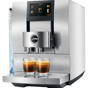 AUTOMATED SALES FOR  Newly Fully Automatic Coffee Machine Aluminum White with Glass Milk Container