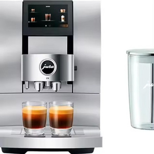 Best Sales Newly Fully Automatic Coffee Machine Aluminum White with Glass Milk Container