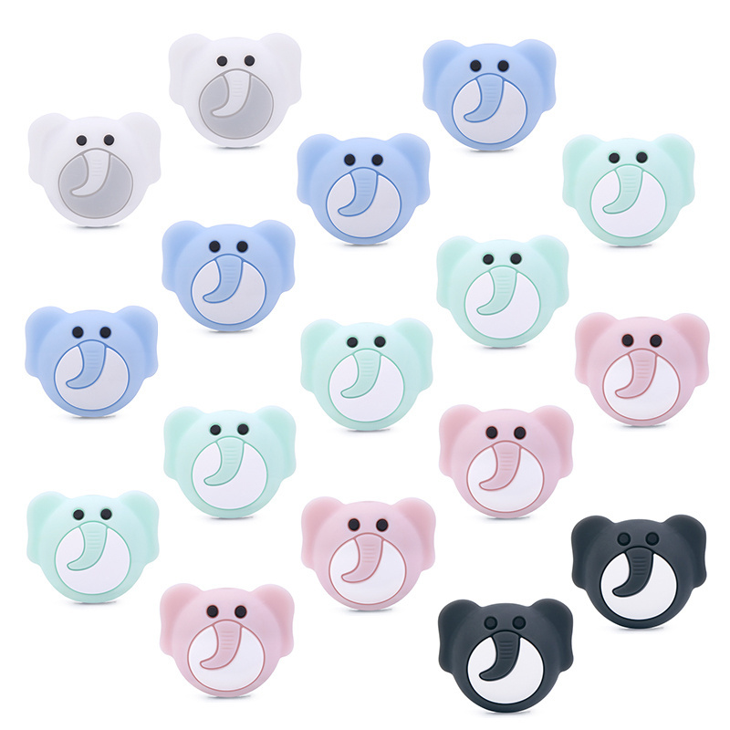 Bulk Wholesale Animal  Bpa Free Baby Teething  Custom Silicone Bead