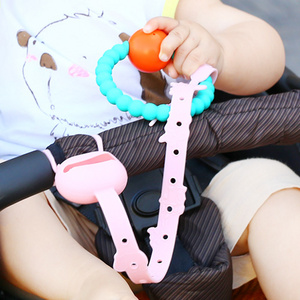 Wholesale Adjustable Size Baby Pacifier Clips,Stretchable Silicone Toy Safety Straps