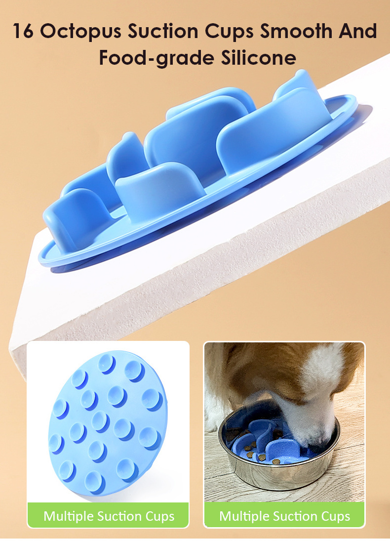 Wholesale New Design Portable Drinking Water Eating Product 2024 Puppy Essentials Silicone Mat Cat Dog Slow Pet Bowls Feeders