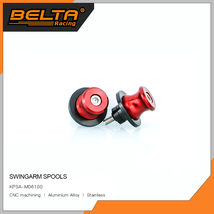 BELTA M6 Motorcycle Rear Paddock Stand Screw Aluminum Swingarm Spools  KPSA-M06100