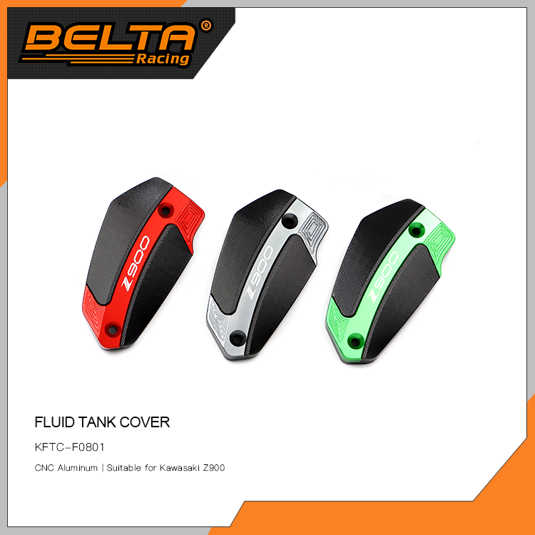 BELTA CNC Aluminum Motorcycle Fluid Tank Cover Fuel Reservoir Tank Cover Fit For Kawasaki Z900 KFTC-F0801