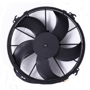 Carrier condenser fan motor spal fan 12V 24V Italy 1 0inch 12 inch  Dc air conditioner bus fan and blower from China manufacture