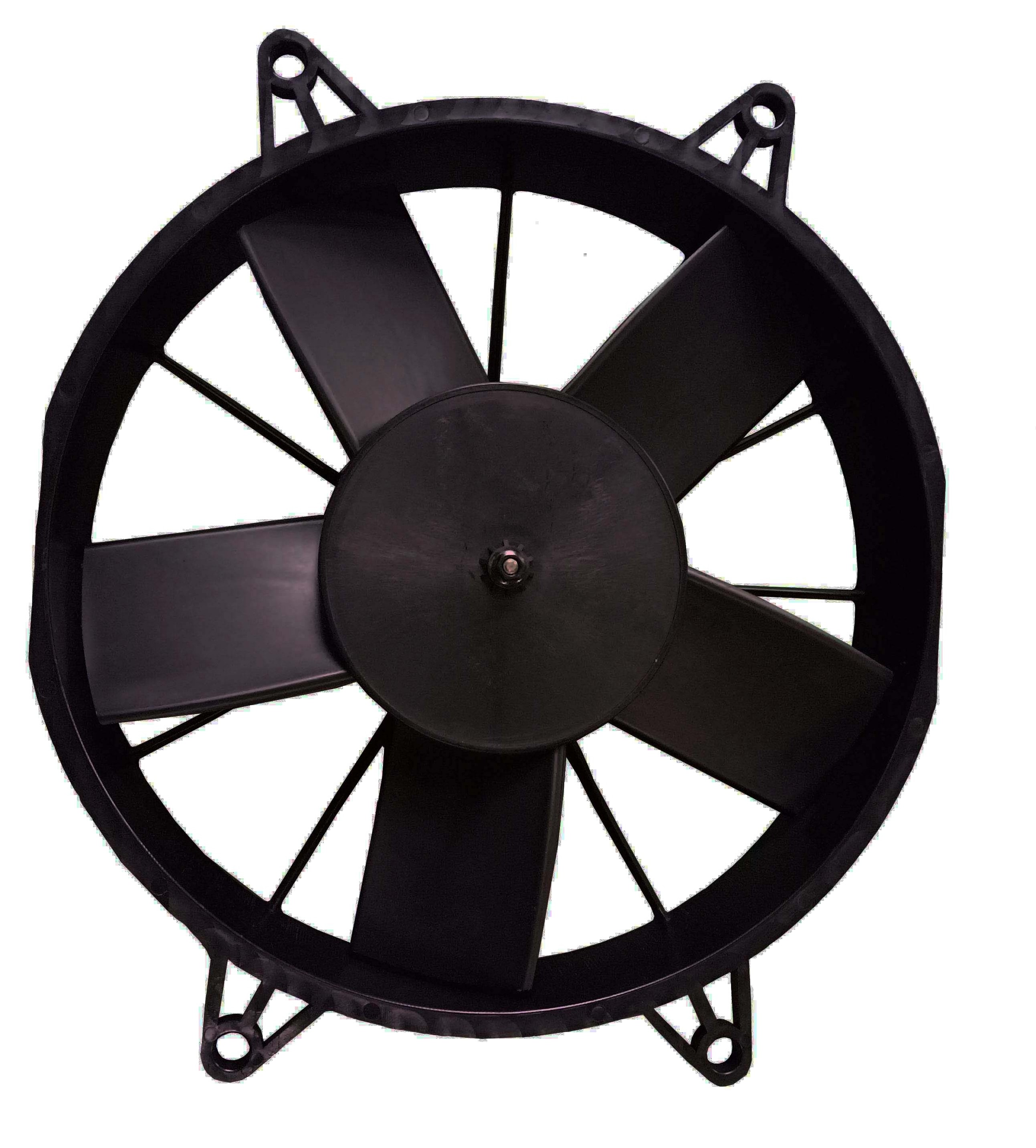 Carrier condenser fan motor spal fan 12V 24V Italy 10inch 12 inch  Dc air conditioner bus fan and blower from China manufacture