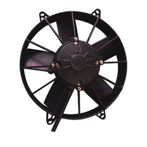 Carrier condenser fan motor spal fan 12V 24V Italy 10inch 12 inch  Dc air conditioner bus fan and blower from China manufacture