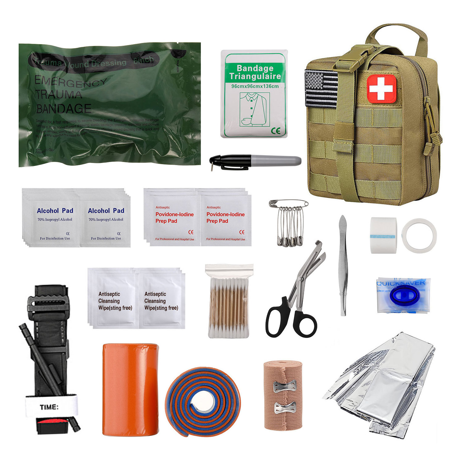 Survival Gear Kit, Emergency EDC Survival Tools 69 in 1 SOS Earthquake Aid Equipment Fishing Hunting,Camping Hiking