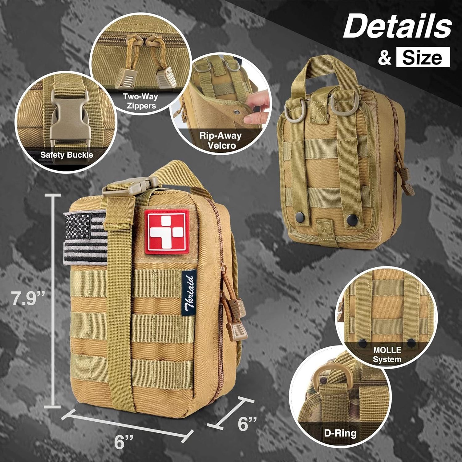 Compass Survival Card Earthquake travel First Aid survival Kit bag Outdoor first aid kit bag emergency kit for emergency