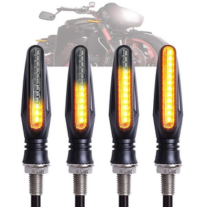 KEBOSIED Motorcycle turn signal 12LED motorcycle running water turn signal