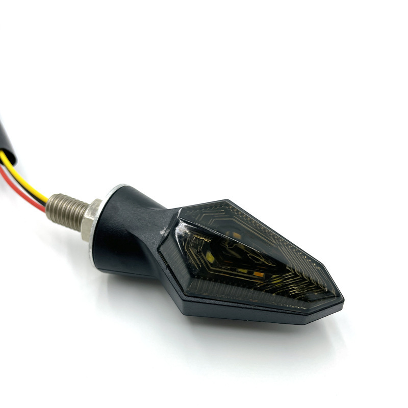 KEBOSIED Motorcycle turn signal 5 LEDS super bright white yellow two-color