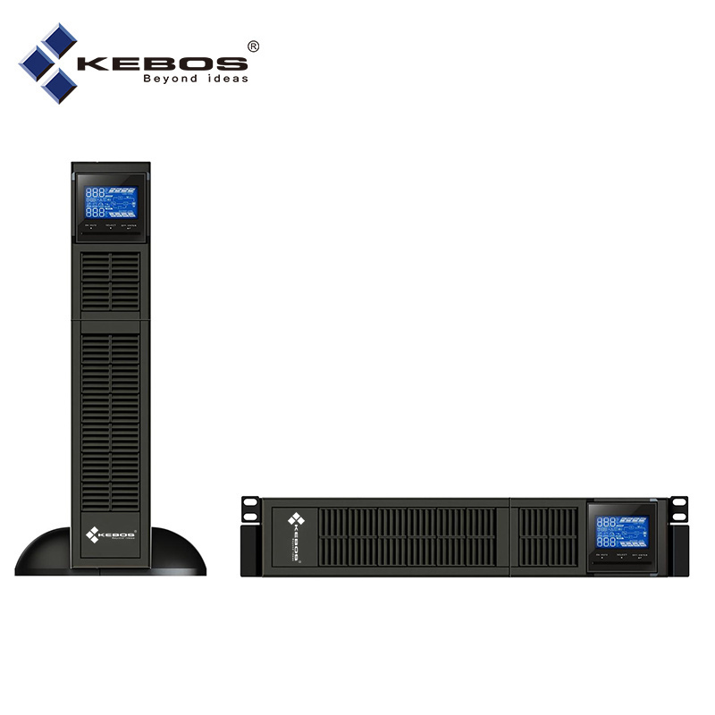 Kebos GR11 One- 1K Single Phase Uninterrupted Power Supply 1000va 1000w Surge Protector Data Center Online Rack Mounted Ups